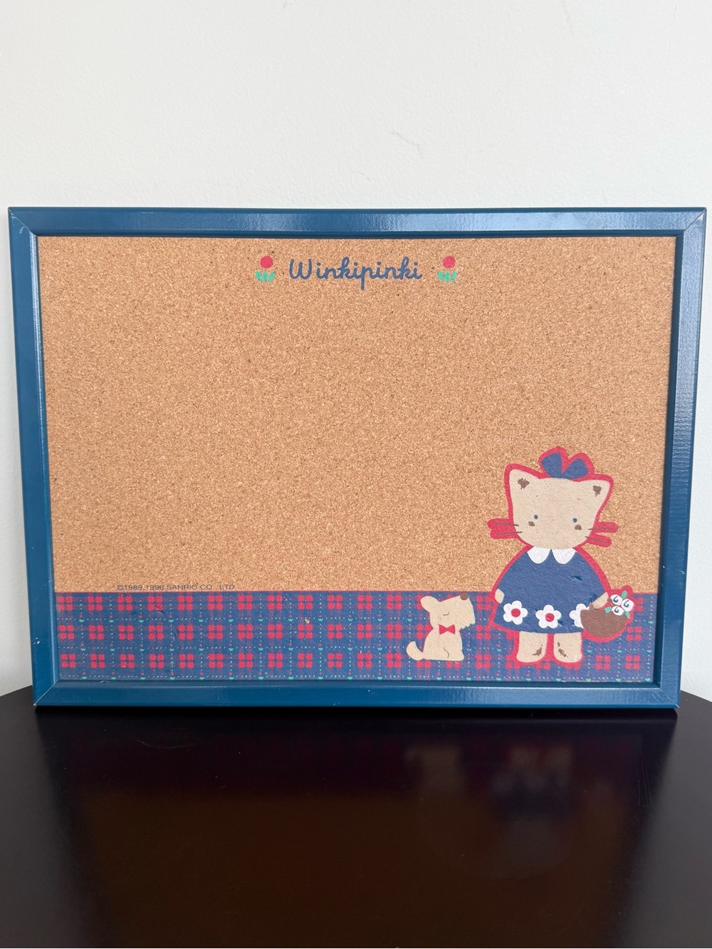 🌸 Vintage Sanrio Winkipinki Hello Kitty Cork Board 🌸